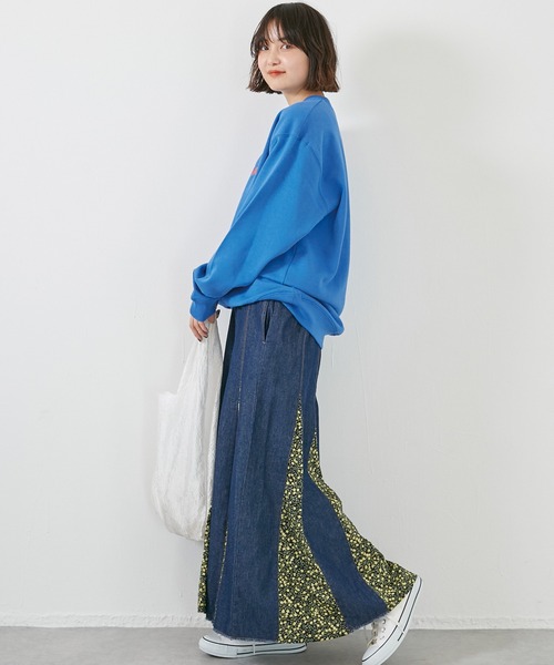 LAVEANGE（ラビアンジェ）の「刺繍10オンス裏パイルスウェットプルオーバー（スウェット・メンズ・グレー/イエロー/ブルー/アイボリー・M/L）」の12枚目の写真