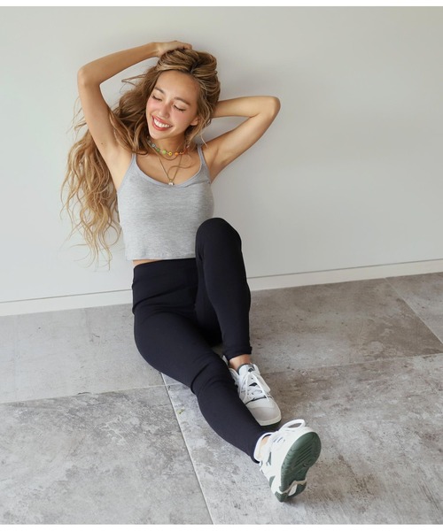 anap mimpi（アナップミンピ）の「スムースタッチレギンス（レギンス/スパッツ・レディース・ライトグレー/ブラック/ネイビー・FREE）」の16枚目の写真