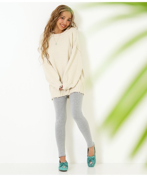 anap mimpi（アナップミンピ）の「スムースタッチレギンス（レギンス/スパッツ・レディース・ライトグレー/ブラック/ネイビー・FREE）」の18枚目の写真