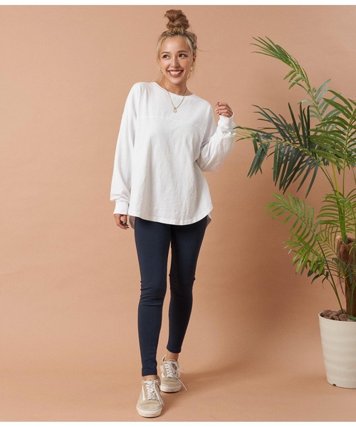 anap mimpi（アナップミンピ）の「スムースタッチレギンス（レギンス/スパッツ・レディース・ライトグレー/ブラック/ネイビー・FREE）」の11枚目の写真