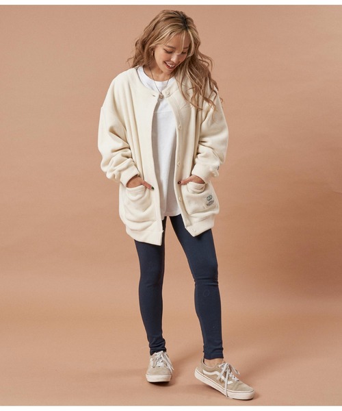 anap mimpi（アナップミンピ）の「スムースタッチレギンス（レギンス/スパッツ・レディース・ライトグレー/ブラック/ネイビー・FREE）」の12枚目の写真