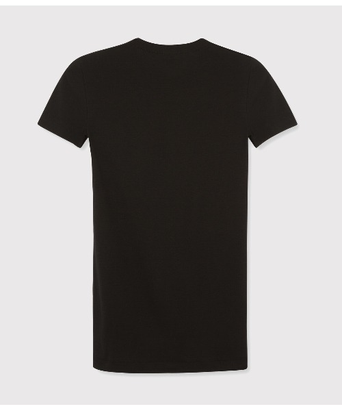 PETIT BATEAU(プチバトー)の「クルーネック半袖Tシャツ(Tシャツ/カットソー・レディース・ブラック・MEDIUM/X-LARGE/XX-SMALL/SMALL/LARGE/X-SMALL)」の3枚目の写真