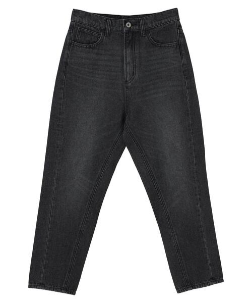 Green Parks(グリーンパークス)の「美脚テーパードBKデニムパンツ(その他パンツ・レディース・ブラック・S/M/L)」の2枚目の写真