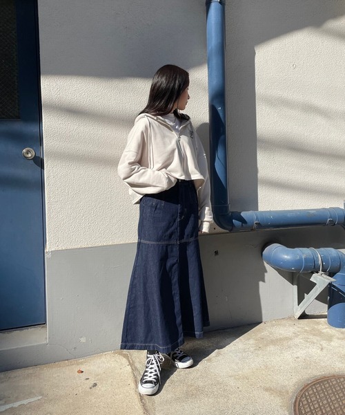 セール ラフな着こなし ロゴ刺繍ショートzipパーカー パーカー Juglans ユグランス のファッション通販 Zozotown