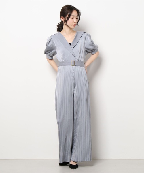 DURAS（デュラス）の「ベルト付きプリーツオールインワン（つなぎ/オールインワン・レディース・ブルー/グリーン・FREE）」の17枚目の写真