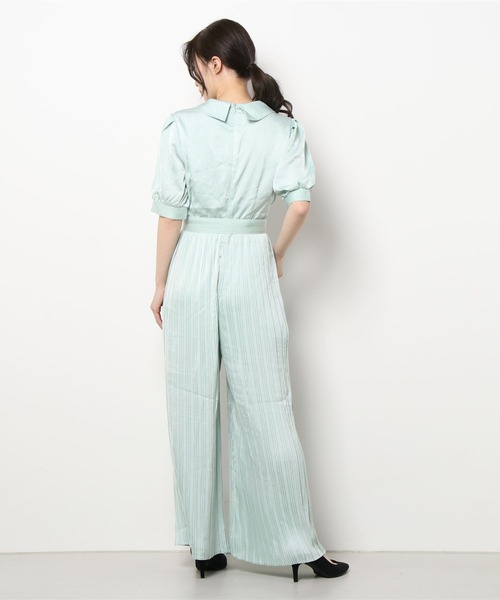 DURAS（デュラス）の「ベルト付きプリーツオールインワン（つなぎ/オールインワン・レディース・ブルー/グリーン・FREE）」の14枚目の写真