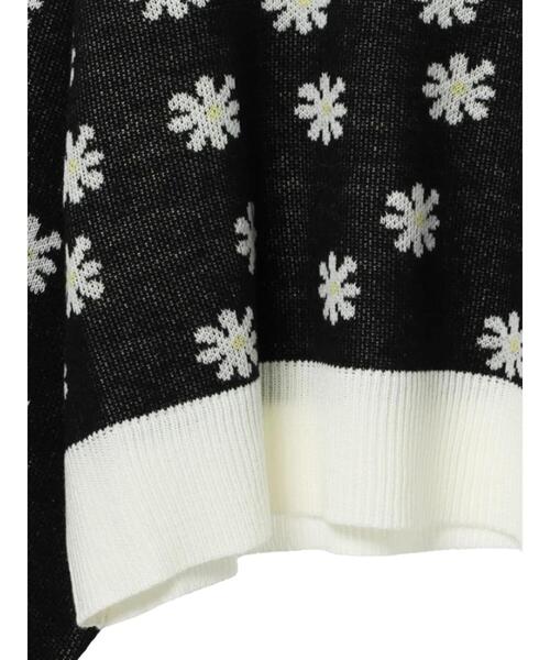 Petit fleur(プチフルール)の「・Petit Fleur ハナガラジャカードニット*(ニット/セーター・レディース・グリーン/サックスブルー/オフホワイト/ブラック・FREE)」の22枚目の写真