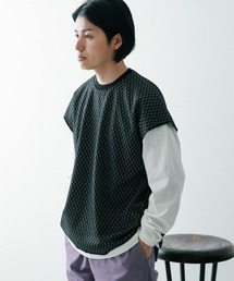 ITEMS URBANRESEARCH | ジャカードカットベスト+ロングTシャツ 2セット(Tシャツ/カットソー)