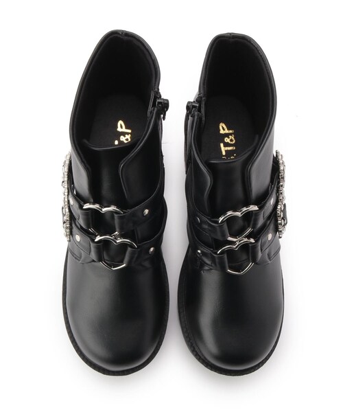cs T&P(シーエスティーアンドピー)の「ハートバックル付きブーツ(ブーツ・レディース・ブラック/ホワイト系2/ブラック系1/グレー系1/ピンク系6・LL/S/M/L)」の10枚目の写真