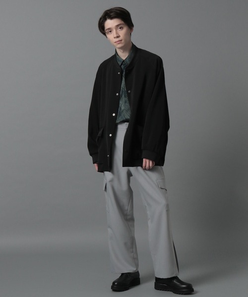 HARE(ハレ)の「【SETUP対応】ミルカーゴスラックス(HARE)(スラックス・メンズ・ライトグレー/ブラック・SMALL/MEDIUM)」の6枚目の写真