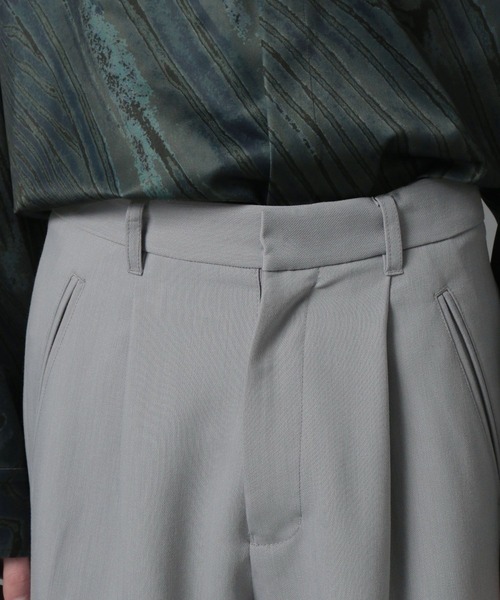 HARE(ハレ)の「【SETUP対応】ミルカーゴスラックス(HARE)(スラックス・メンズ・ライトグレー/ブラック・SMALL/MEDIUM)」の10枚目の写真