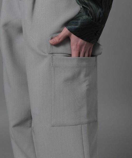 HARE(ハレ)の「【SETUP対応】ミルカーゴスラックス(HARE)(スラックス・メンズ・ライトグレー/ブラック・SMALL/MEDIUM)」の13枚目の写真