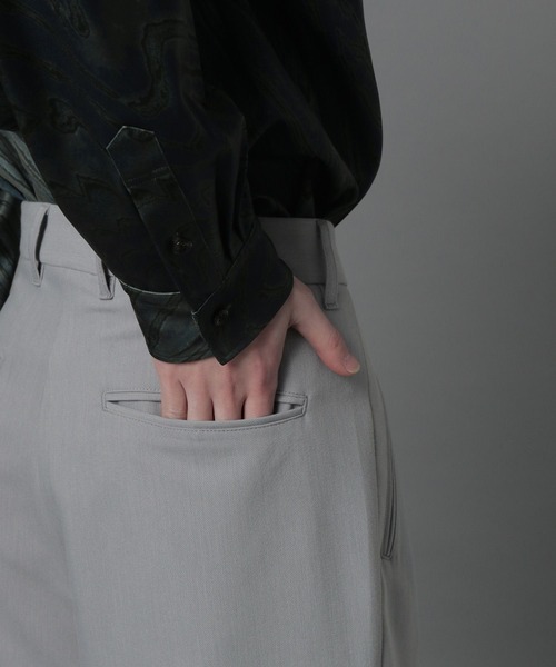 HARE(ハレ)の「【SETUP対応】ミルカーゴスラックス(HARE)(スラックス・メンズ・ライトグレー/ブラック・SMALL/MEDIUM)」の14枚目の写真