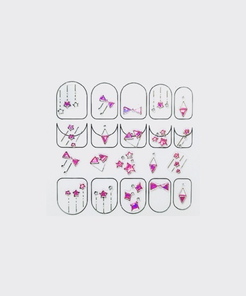 3dネイルアート 貼るだけデコシール 22q Org