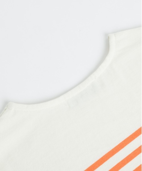 SUGAR BISKET（シュガービスケット）の「バスクボーダービッグロングＴシャツ（Tシャツ/カットソー・レディース・ブラック/ピンク/オレンジ/ブルー・フリー）」の18枚目の写真