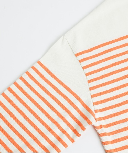 SUGAR BISKET（シュガービスケット）の「バスクボーダービッグロングＴシャツ（Tシャツ/カットソー・レディース・ブラック/ピンク/オレンジ/ブルー・フリー）」の15枚目の写真