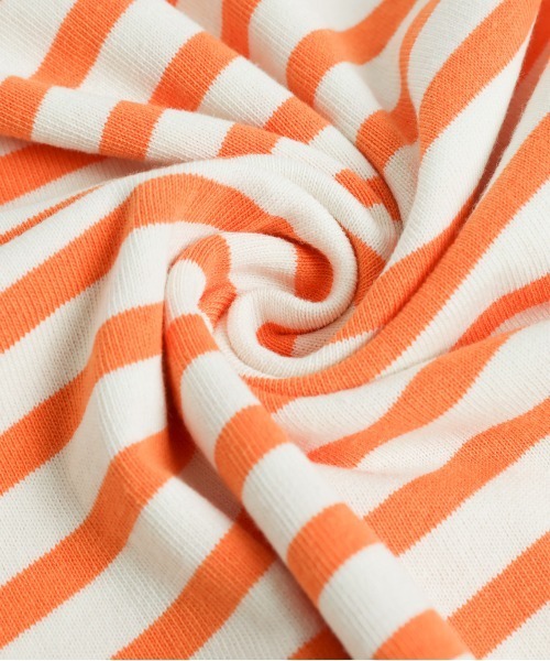 SUGAR BISKET（シュガービスケット）の「バスクボーダービッグロングＴシャツ（Tシャツ/カットソー・レディース・ブラック/ピンク/オレンジ/ブルー・フリー）」の16枚目の写真