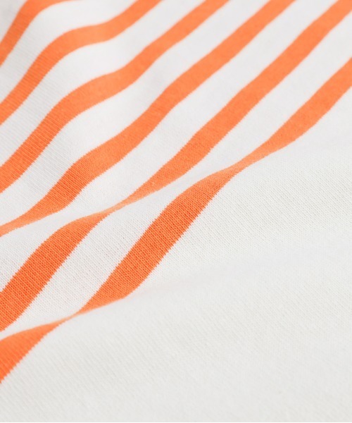 SUGAR BISKET（シュガービスケット）の「バスクボーダービッグロングＴシャツ（Tシャツ/カットソー・レディース・ブラック/ピンク/オレンジ/ブルー・フリー）」の21枚目の写真