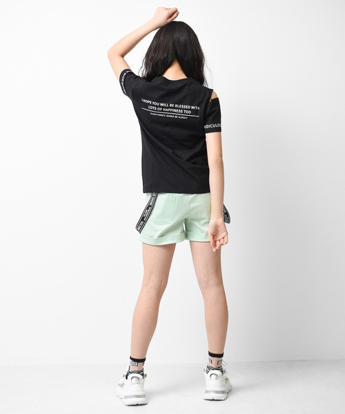 セール】肩スリットTシャツ（Tシャツ/カットソー）｜RiCO SUCRE