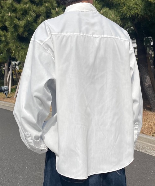 PairPair（ペアペア）の「刺繍入りレギュラーシャツ(ユニセックス)（シャツ/ブラウス・メンズ・オフホワイト/ブルー系その他/イエロー・FREE）」の16枚目の写真