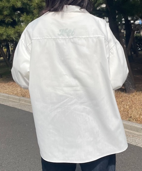 PairPair（ペアペア）の「刺繍入りレギュラーシャツ(ユニセックス)（シャツ/ブラウス・メンズ・オフホワイト/ブルー系その他/イエロー・FREE）」の11枚目の写真