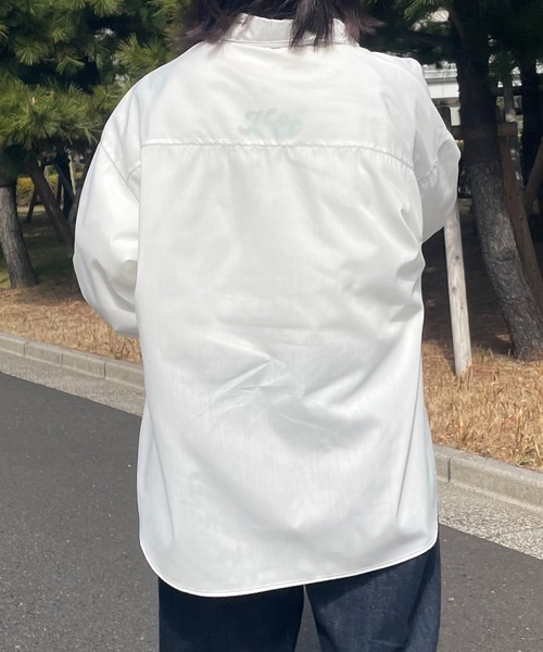 PairPair（ペアペア）の「刺繍入りレギュラーシャツ(ユニセックス)（シャツ/ブラウス・メンズ・オフホワイト/ブルー系その他/イエロー・FREE）」の12枚目の写真