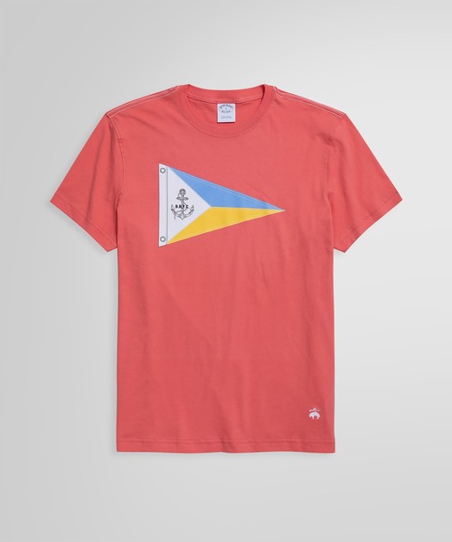 BROOKS BROTHERS(ブルックスブラザーズ)の「GF コットンジャージー ノーティカル フラッグプリント Tシャツ(Tシャツ/カットソー・メンズ・レッド/ネイビー・X-SMALL/MEDIUM/SMALL/LARGE)」の2枚目の写真