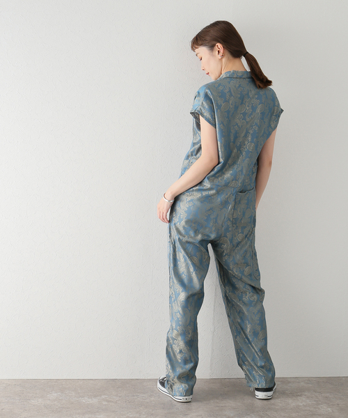 JOINT WORKS(ジョイントワークス)の「【REGENCY WORKS/リージェンシーワークス】Sleeveless coverall paisele(サロペット/オーバーオール・レディース・ライトブルー/オレンジ・FREE)」の16枚目の写真