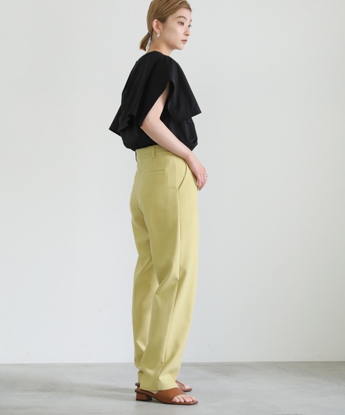 select MOCA（セレクトモカ）の「ビッグカラーノースリーブブラウス（シャツ/ブラウス・レディース・ブラック/オフホワイト・FREE）」の15枚目の写真