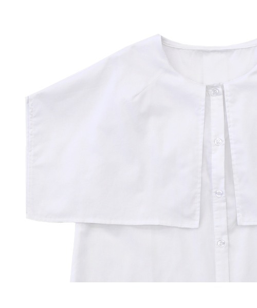 select MOCA（セレクトモカ）の「ビッグカラーノースリーブブラウス（シャツ/ブラウス・レディース・ブラック/オフホワイト・FREE）」の22枚目の写真