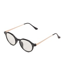 DRESKIP | 【UVカット】サイドメタルクラウンパントダテメガネ(サングラス)