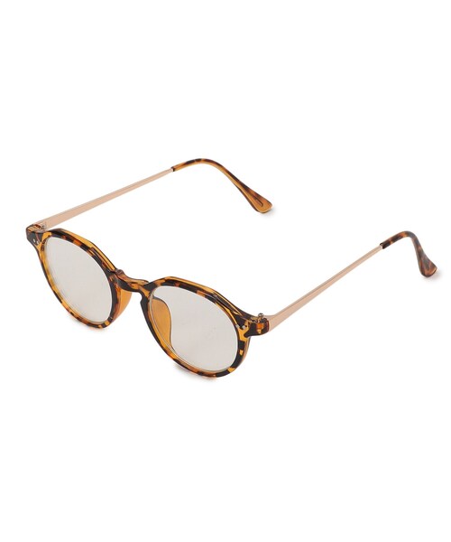 DRESKIP（ドレスキップ）の「◆【UVカット】サイドメタルクラウンパントダテメガネ（サングラス・レディース・ブラック/ブラウン系/ブラウン系4・00）」の4枚目の写真