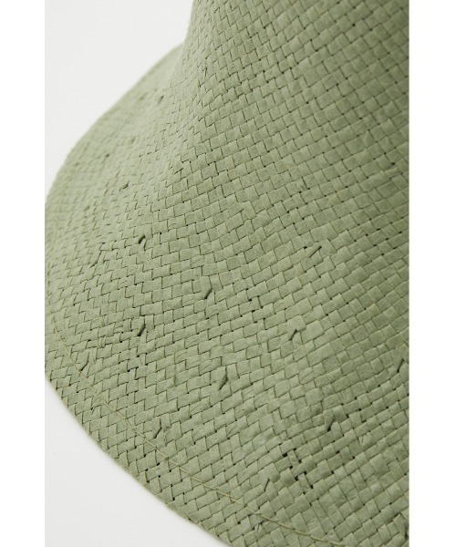 SLY（スライ）の「HAND MADE PAPER TULIP HAT ハンドメイド ペーパー チューリップ ハット（ハット・レディース・キャメル/ライトカーキ・FREE）」の6枚目の写真