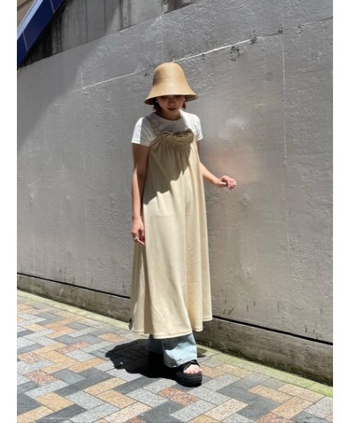 SLY（スライ）の「HAND MADE PAPER TULIP HAT ハンドメイド ペーパー チューリップ ハット（ハット・レディース・キャメル/ライトカーキ・FREE）」の19枚目の写真