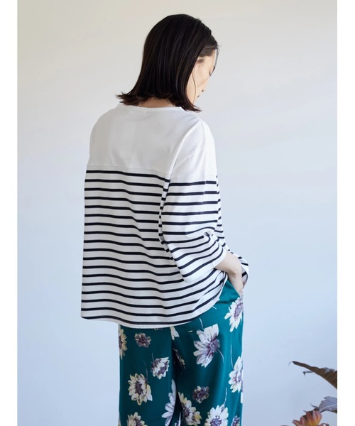 AMERICAN HOLIC(アメリカンホリック)の「切り替えボーダーカットプルオーバー(Tシャツ/カットソー・レディース・その他7・L/M)」の3枚目の写真