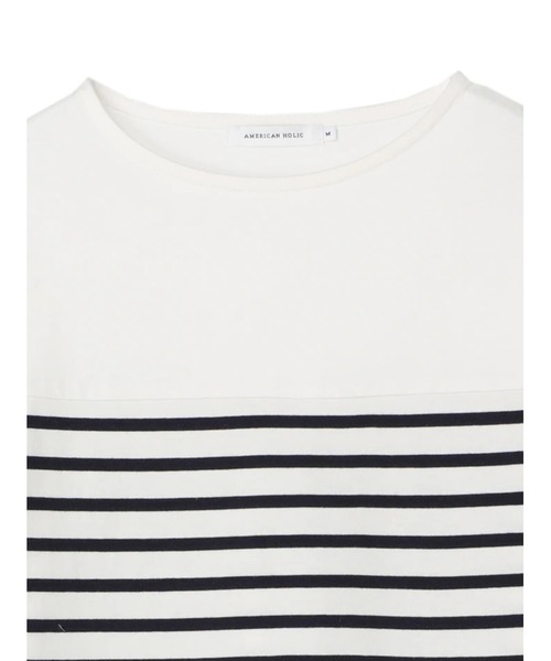 AMERICAN HOLIC(アメリカンホリック)の「切り替えボーダーカットプルオーバー(Tシャツ/カットソー・レディース・その他7・L/M)」の9枚目の写真