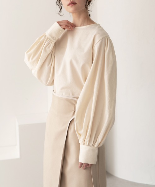 LAULEN（ローレン）の「volume sleeve blouse/ボリュームスリーブ 