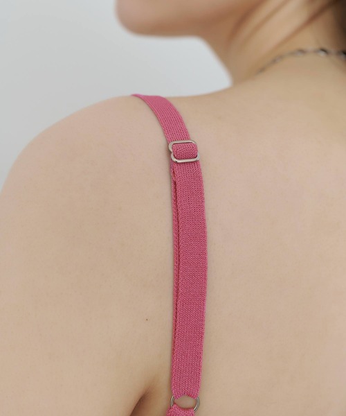 TINA：JOJUN（ティーナジョジュン）の「リブニット キャミソール TINA：JOJUN（キャミソール・レディース・ネイビー/サックスブルー/ピンク・M）」の21枚目の写真