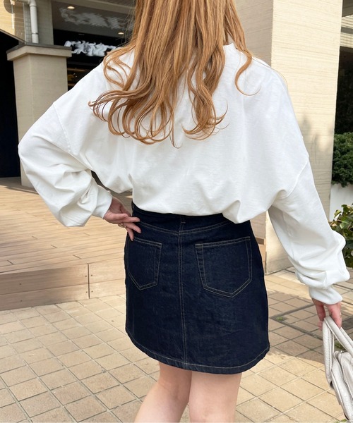 apres jour(アプレジュール)の「【セットアップ可能】台形デニムスカート【ZOZOTOWN限定アイテム】(スカート・レディース・ダークブルー/オフホワイト/ピンク・LARGE/MEDIUM/SMALL/X-LARGE)」の16枚目の写真