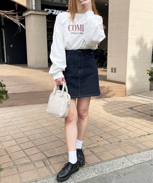 apres jour(アプレジュール)の「【セットアップ可能】台形デニムスカート【ZOZOTOWN限定アイテム】(スカート・レディース・ダークブルー/オフホワイト/ピンク・LARGE/MEDIUM/SMALL/X-LARGE)」の18枚目の写真