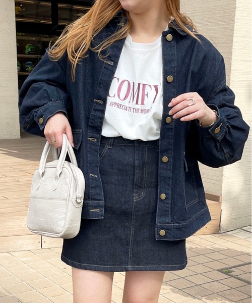 apres jour(アプレジュール)の「【セットアップ可能】台形デニムスカート【ZOZOTOWN限定アイテム】(スカート・レディース・ダークブルー/オフホワイト/ピンク・LARGE/MEDIUM/SMALL/X-LARGE)」の22枚目の写真