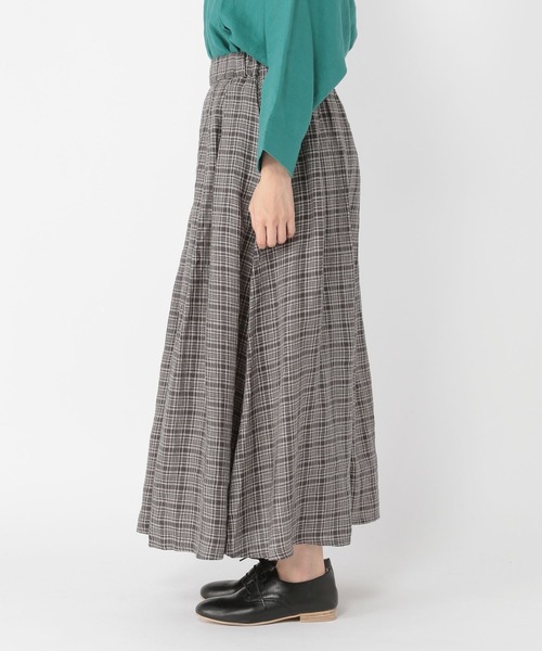 studio CLIP（スタディオクリップ）の「リネン100タックフレアスカート（スカート・レディース・その他1/その他2/ブルー・MEDIUM/LARGE）」の14枚目の写真