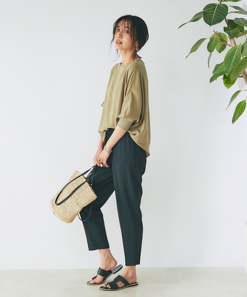 RIVE DROITE（リヴドロワ）の「ツイルドロストパンツ（その他パンツ・レディース・ブラック/オフホワイト/グリーン・36/38）」の22枚目の写真