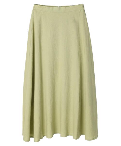 earth music&ecology（アースミュージックアンドエコロジー）の「麻混フレアスカート(無地)（スカート・レディース・ブラック/グリーン系その他3・S/M）」の22枚目の写真