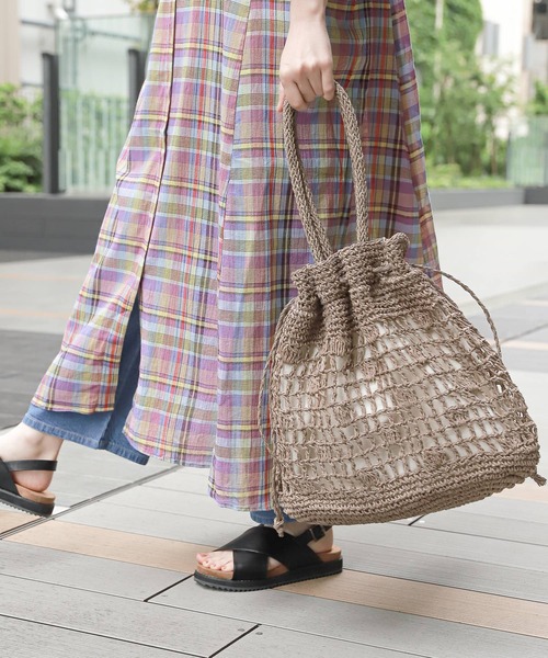 studio CLIP(スタディオクリップ)の「やわらか雑材トートバッグ(トートバッグ・レディース・グレー/オレンジ/グリーン/ベージュ・FREE)」の1枚目の写真