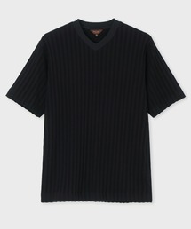 Paul Smith COLLECTION | ワイドリブ Vネック カットソー / 124307 J2224(Tシャツ/カットソー)