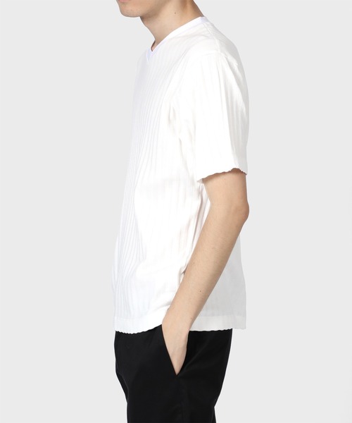 Paul Smith COLLECTION(ポールスミスコレクション)の「ワイドリブ Vネック カットソー / 124307 J2224(Tシャツ/カットソー・メンズ・ホワイト/ブラック・MEDIUM/LARGE/X-LARGE)」の12枚目の写真