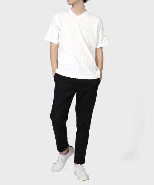 Paul Smith COLLECTION(ポールスミスコレクション)の「ワイドリブ Vネック カットソー / 124307 J2224(Tシャツ/カットソー・メンズ・ホワイト/ブラック・MEDIUM/LARGE/X-LARGE)」の14枚目の写真