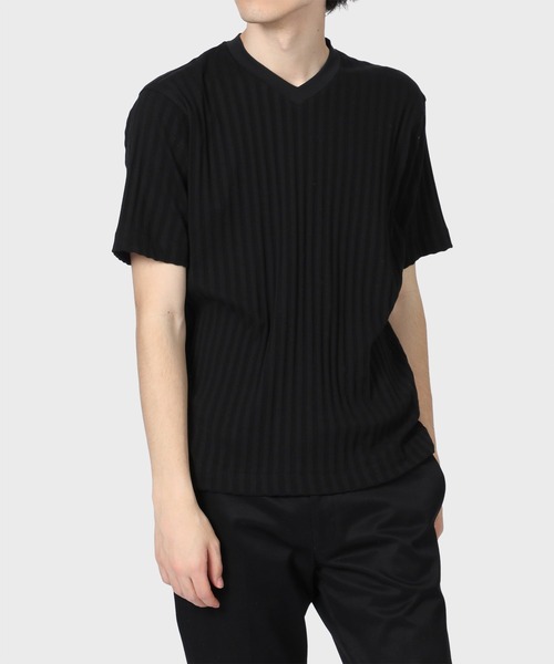 Paul Smith COLLECTION(ポールスミスコレクション)の「ワイドリブ Vネック カットソー / 124307 J2224(Tシャツ/カットソー・メンズ・ホワイト/ブラック・MEDIUM/LARGE/X-LARGE)」の15枚目の写真