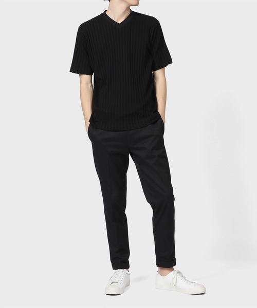 Paul Smith COLLECTION(ポールスミスコレクション)の「ワイドリブ Vネック カットソー / 124307 J2224(Tシャツ/カットソー・メンズ・ホワイト/ブラック・MEDIUM/LARGE/X-LARGE)」の16枚目の写真